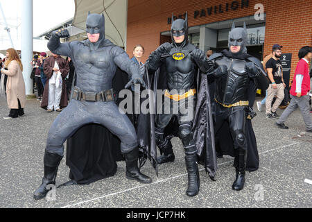 Sydney, NSW, Australia. 17 Giugno, 2017. Ventole Cosplay dress up per Supanova Comic Con Sydney Credito: Christopher Khoury/stampa Australiana/ZUMA filo/Alamy Live News Foto Stock