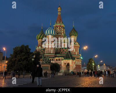 Cattedrale della Intersession, o la Cattedrale di Vasily Beata, Piazza Rossa di Mosca, Russia, Europa Foto Stock