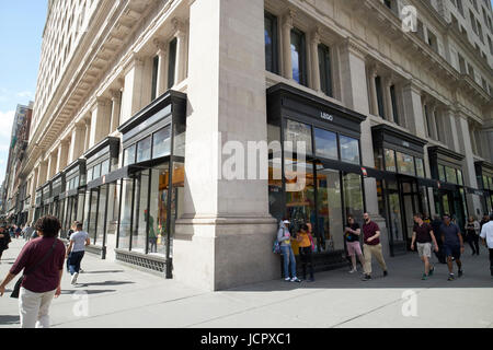 Il negozio lego Flatiron District di New York City STATI UNITI D'AMERICA Foto Stock