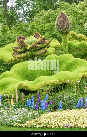 Il cinese il parco giardino di Hangzhou, Cina Foto Stock