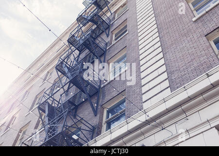 Esterno dell edificio, downtown Victoria BC Canada Foto Stock