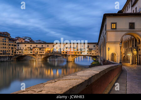 Ponte Vecchio, Firenze, Italia Foto Stock