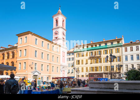 Nizza, Francia - 19 Marzo 2016: un mercato del libro nella città vecchia Foto Stock