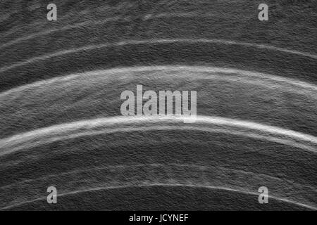 Cerchio tracce riassunto in bianco e nero Foto Stock