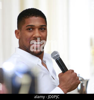 Turnberry, UK. 16 Giugno, 2016. Immagini dalla serata con gli ospiti ejoying intrattenimento, d'Aste e un'intervista con Anthony Joshua. Credito: Colin Poultney/Alamy Live News Foto Stock