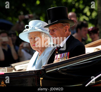 HM Queen Elizabeth e HM Price Phiilip Foto Stock