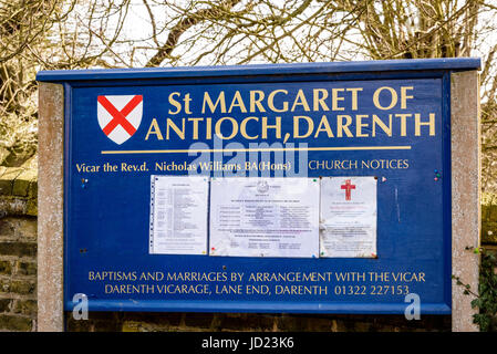 Santa Margherita di Antiochia Chiesa, Darenth Hill, Darenth, Kent, Inghilterra Foto Stock