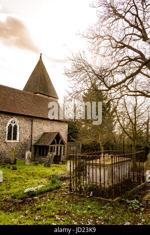 Santa Margherita di Antiochia Chiesa, Darenth Hill, Darenth, Kent, Inghilterra Foto Stock