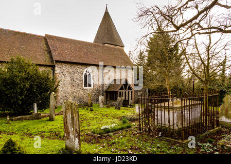 Santa Margherita di Antiochia Chiesa, Darenth Hill, Darenth, Kent, Inghilterra Foto Stock