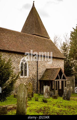 Santa Margherita di Antiochia Chiesa, Darenth Hill, Darenth, Kent, Inghilterra Foto Stock