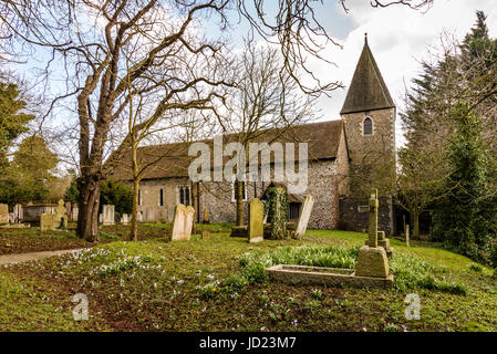 Santa Margherita di Antiochia Chiesa, Darenth Hill, Darenth, Kent, Inghilterra Foto Stock