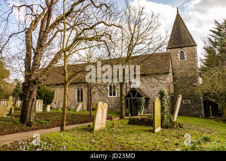 Santa Margherita di Antiochia Chiesa, Darenth Hill, Darenth, Kent, Inghilterra Foto Stock