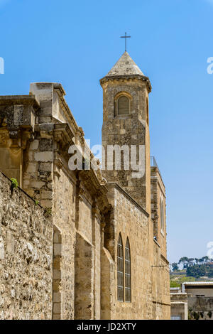 Chiesa della flagellazione, secondo i Vangeli su questo luogo i soldati romani flagellato Gesù Cristo e messo su di lui la corona di spine e un p Foto Stock