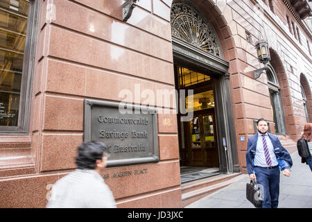 Commonwealth Bank of Australia in Sydney's Martin Place,l'Australia Foto Stock