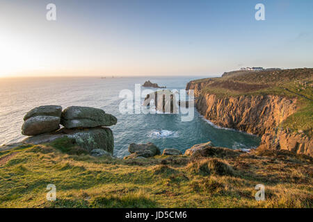 Land's End - Enys Dodnan - Arch Foto Stock
