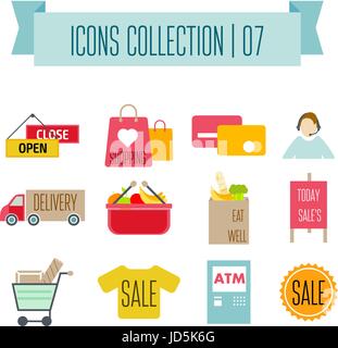 I pulsanti di vettore Imposta icona vettore. Web set di simboli Illustrazione Vettoriale