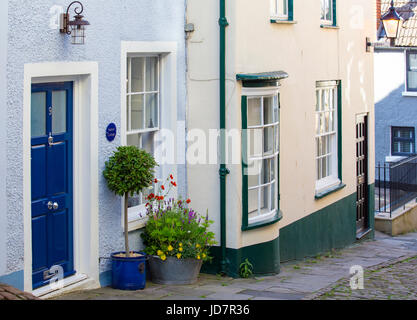 Interessanti edifici in Chepstow, Monmouth, Wales, Regno Unito Foto Stock
