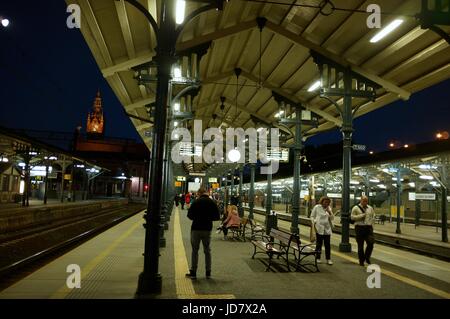Gdansk Główny stazione ferroviaria principale a Danzica, Polonia, Europa centro-orientale. Giugno 2017. Foto Stock