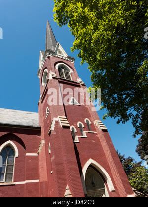 La prima chiesa battista, Fairport NY Foto Stock