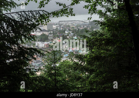 Juneau da Mt. Roberts Foto Stock