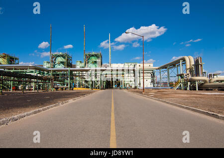 Centrale geotermica Cerro Prieto, Comision Federal de Electricidad. Messico Foto Stock