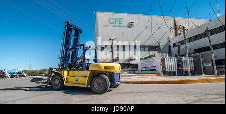 Comision Federal de Electricidad, impianto di energia geotermica CERRO PRIETO. Messico Foto Stock