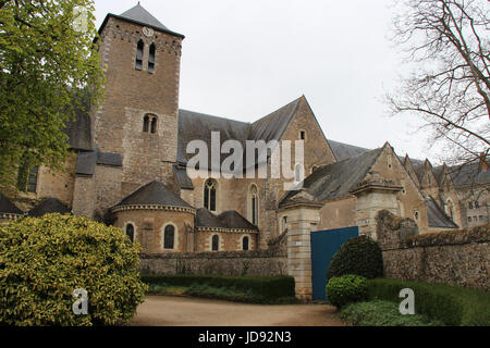 Abbazia di San Pietro di Solesmes (Francia). Foto Stock