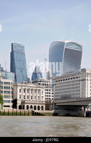 20 Fenchurch Street vista dal fiume Thames, London, Regno Unito Inghilterra Foto Stock