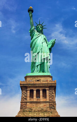 La Statua della Libertà, la città di New York, New York, Stati Uniti d'America Foto Stock