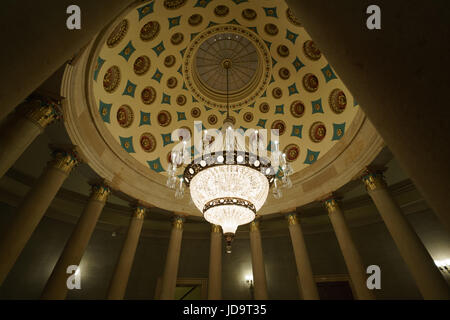 Capitol Building Interior, focus sul soffitto rotonda dettaglio, Washington DC, USA capitale Washington usa 2016 caduta Foto Stock