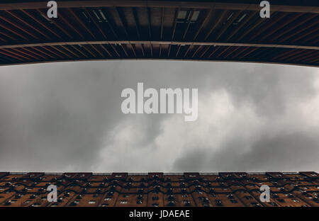 Il vecchio blocco di appartamenti a Macau Foto Stock