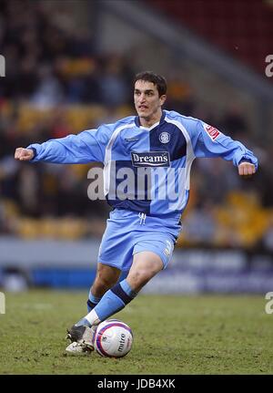 CRAIG WOODMAN WYCOMBE WANDERERS FC VALLEY PARADE Bradford Inghilterra 14 Febbraio 2009 Foto Stock