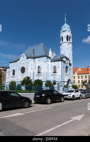 Santa Elisabetta chiesa, chiamato anche Chiesa blu a Bratislava Foto Stock