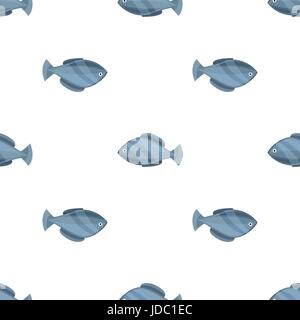 Seamless pesce vintage disegni pattern, illustrazione vettoriale. Incisione di stile di vita del mare sullo sfondo. Elemento retrò per il vostro design. Illustrazione Vettoriale