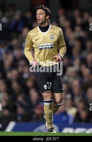 NICOLA LEGROTTAGLIE JUVENTUS FC Stamford Bridge London Inghilterra 25 Febbraio 2009 Foto Stock