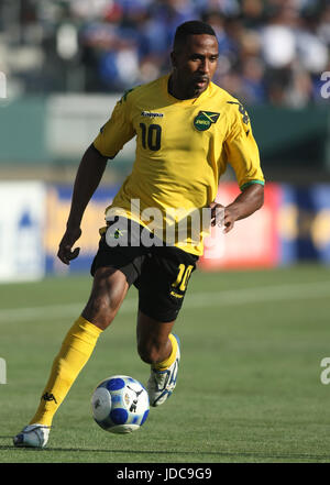 RICARDO FULLER GIAMAICA & STOKE CITY CARSON LOS ANGELES CA USA 03 Luglio 2009 Foto Stock