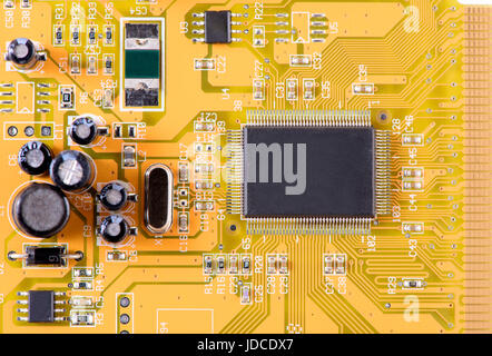 Computer platine con la rete e la connessione Foto Stock