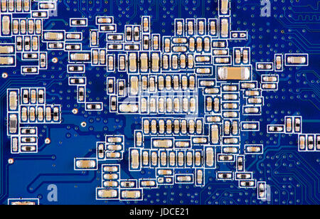 Computer platine con la rete e la connessione Foto Stock