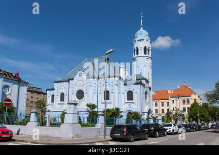 Santa Elisabetta chiesa, chiamato anche Chiesa blu a Bratislava Foto Stock