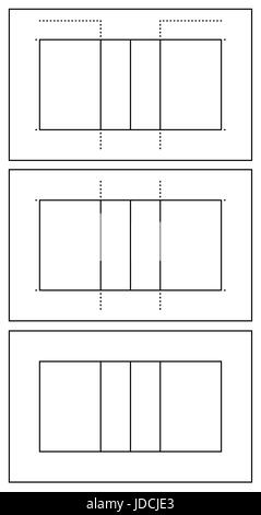 Insieme di diversi di pallavolo isolato su bianco Foto Stock