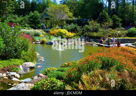 Maine Giardini Botanici - Boothbay, Maine Foto Stock