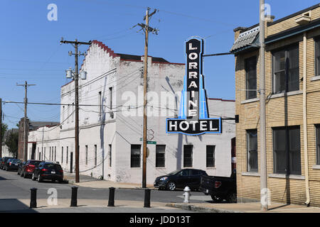 Memphis, TN, Stati Uniti d'America - 9 Giugno 2017: Lorraine motel in cui il dottor Martin Luther King Jr. è stato assassinato e ora sito del National Civil Rights Museum Foto Stock