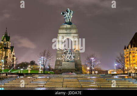 Il National War Memorial sulla Confederazione Square di Ottawa in Canada Foto Stock