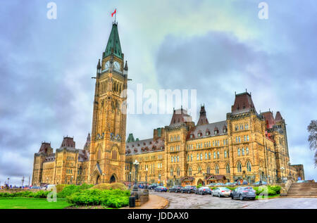 Canadian edificio del Parlamento a Ottawa Foto Stock