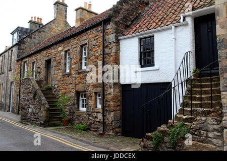 Cottage in pietra, St Andrews, Scotland, Regno Unito Foto Stock