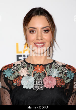 Culver City, California, USA. 19 giugno 2017. Aubrey Plaza, a 2017 Los Angeles Film Festival - Screening di "il piccolo ore' al Arclight Cinema Culver City, la California il 19 giugno 2017. Credito: Faye Sadou/MediaPunch Credito: MediaPunch Inc/Alamy Live News Foto Stock