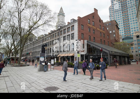 Sud Market Faneuil Hall Marketplace Downtown Boston STATI UNITI D'AMERICA Foto Stock