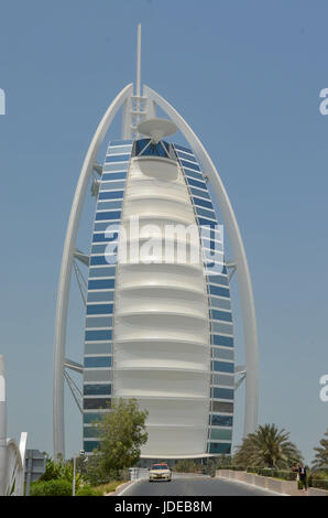 Il Burj Al Arab di Dubai, Emirati Arabi Uniti Foto Stock