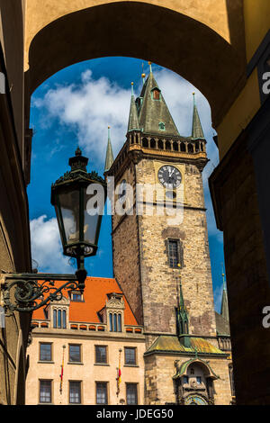 Municipio della Città Vecchia di Praga, Boemia, Repubblica Ceca Foto Stock