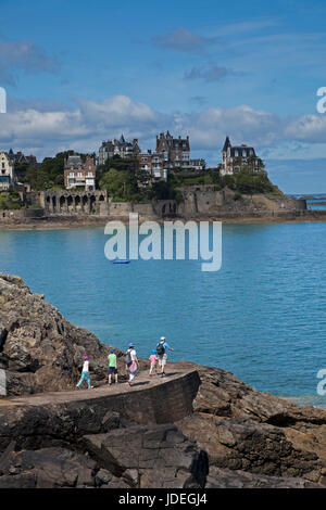 Dinard, comune nel llle-et-Vilaine dipartimento, Brittany, Francia, Europa Foto Stock